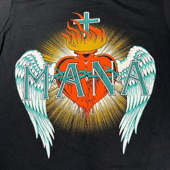 MANA Mexico Lindo Y Querido 2023 Tour Black T Shirt Mens Sz S New - Picture 2 of 5